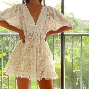 Italian sheer/lace summer dress